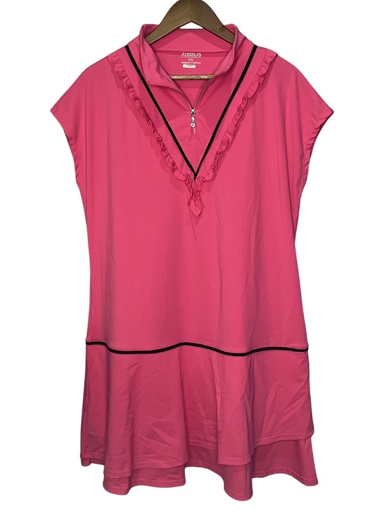 Acegolfs Dresses & Skirts - Acegolfs Women's Golf Dress XXL Sleeveless Pink Quarter-zip Sporty Stretch Light
